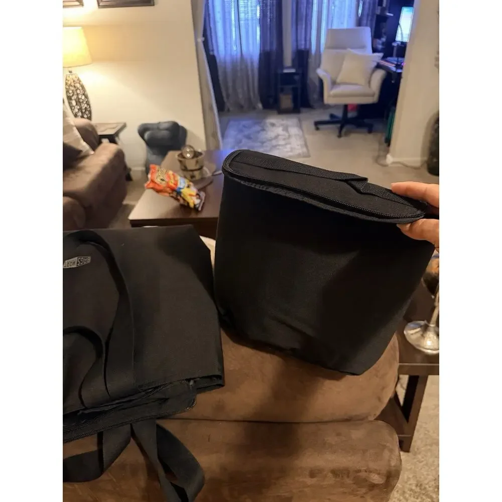 NWT BAGSMART Black Laptop Work Tote & Matching Lunch Bag Commuter Set